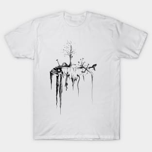 Copy of alone lonely tree man themed my hand drawing design T-Shirt